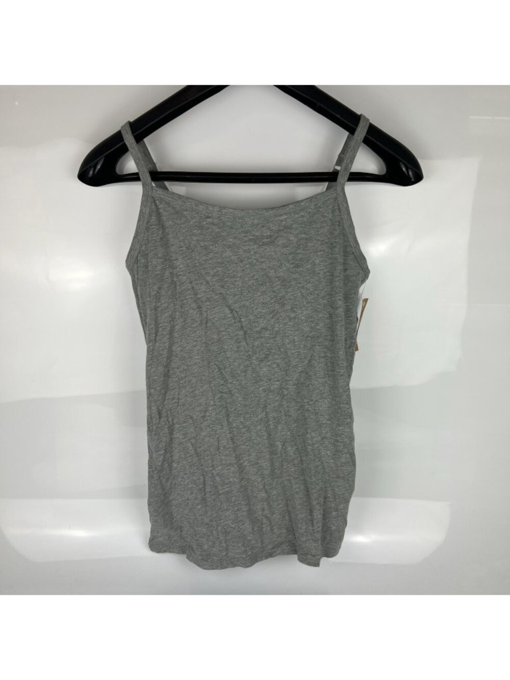 Duluth Trading Co No Yank Shelf Bra Tank Top Women's Small Gray Cotton Blend